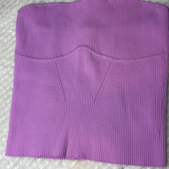 Forever 21 Pink Purple Strapless Tube Tank Top Size L NWT - Picture 2 of 5